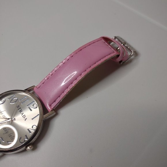 Who Cares I'm Already Late Watch With Pink Band - Picture 4 of 12